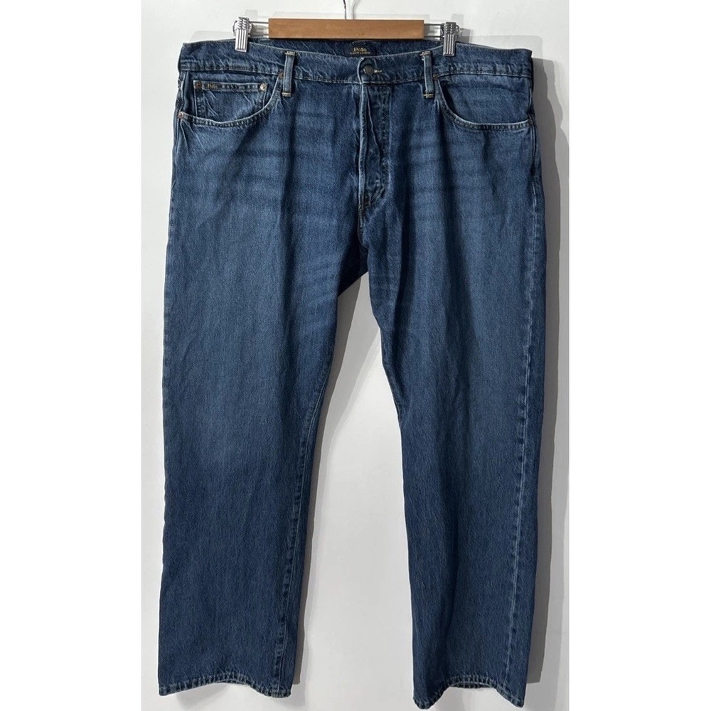 Mens Polo Ralph Lauren Classic Fit Straight Blue Jeans Sz 40 40x32